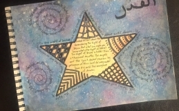 Quran Art Journaling about Surah Qadr