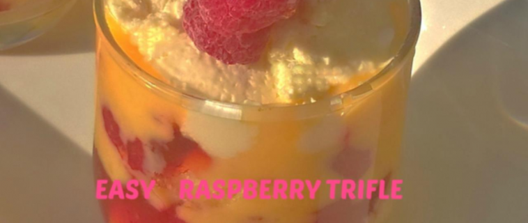 Ramadan Day 29 – EASY RASPBERRY TRIFLE RECIPE