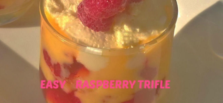 Ramadan Day 29 – EASY RASPBERRY TRIFLE RECIPE