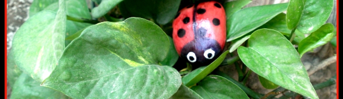 How to Paint LadyBug Stone Rock Pebble