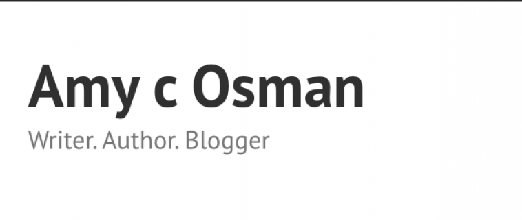 Amy C Osman – April Featured Blogger